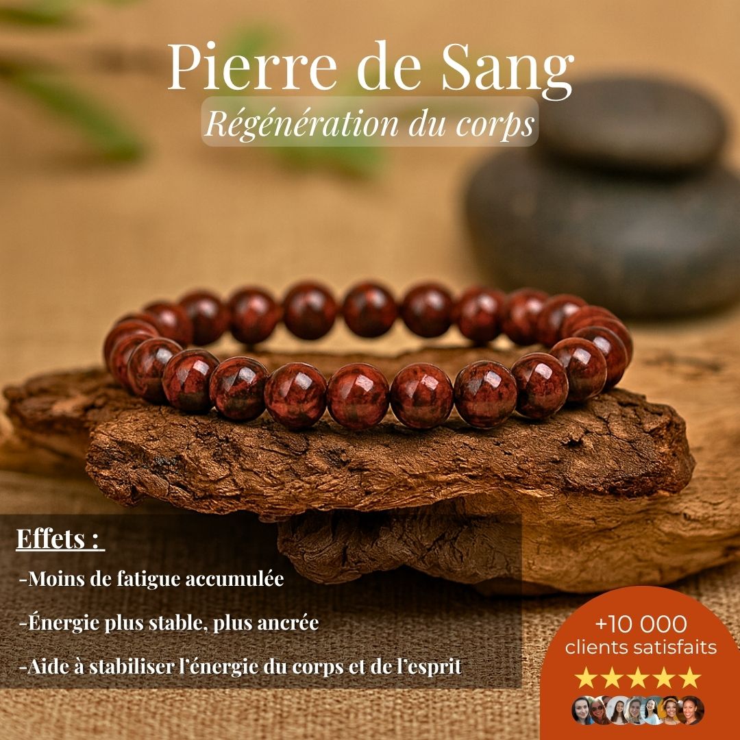 Bracelet “Régénération du corps” – Pierre de Sang