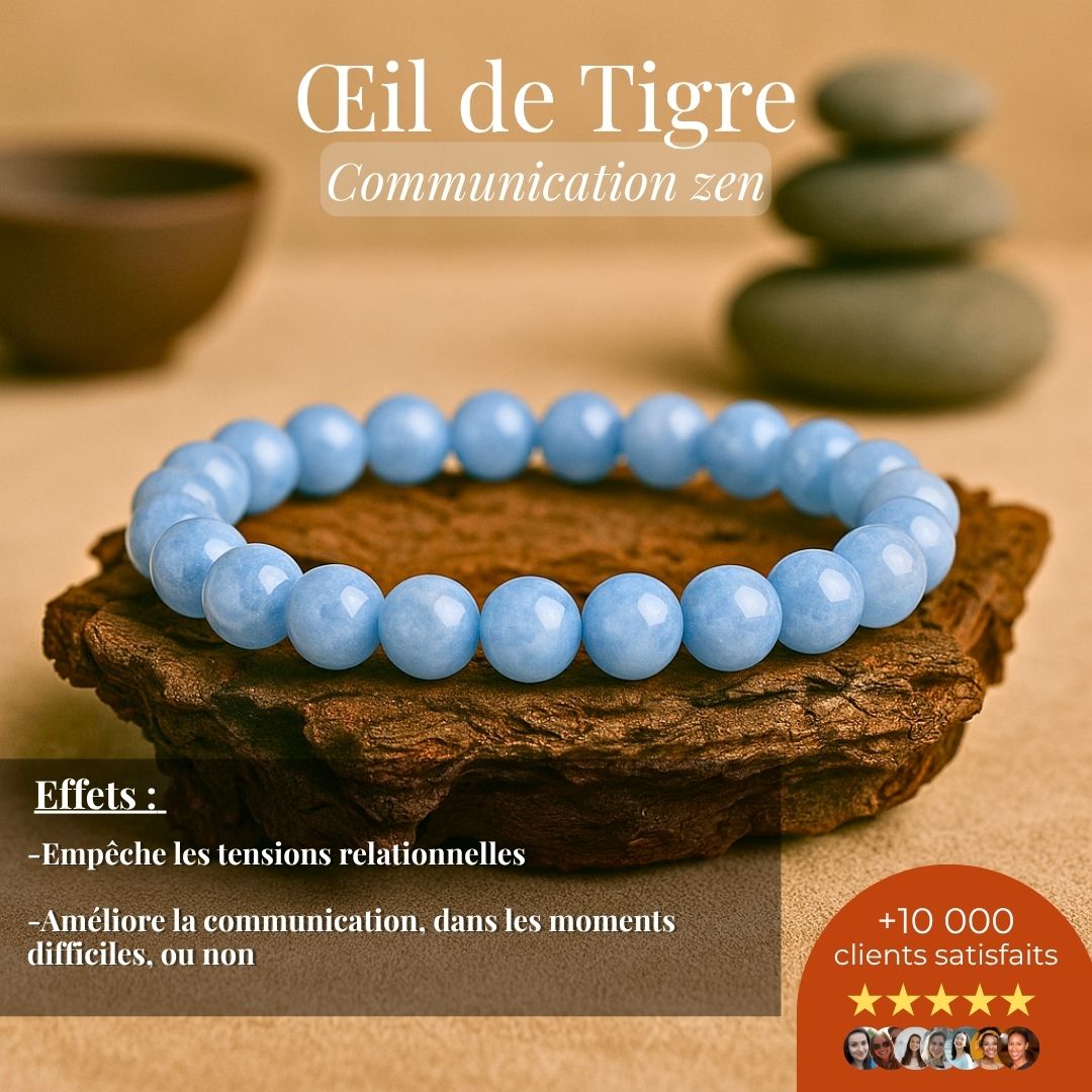Bracelet “Communication zen” – Angélite