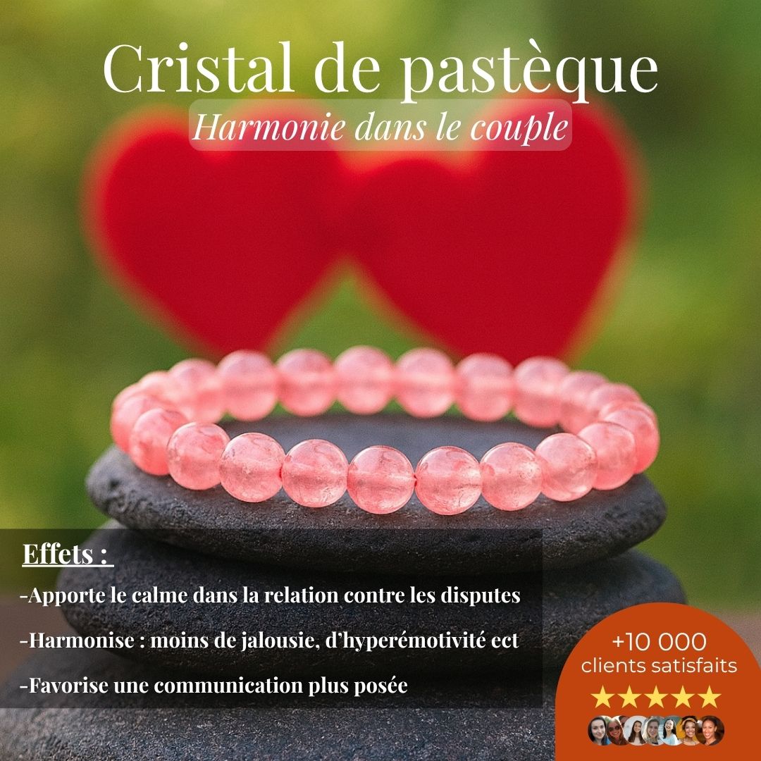 Bracelet “Harmonie dans le couple” – Cristal de pastèque