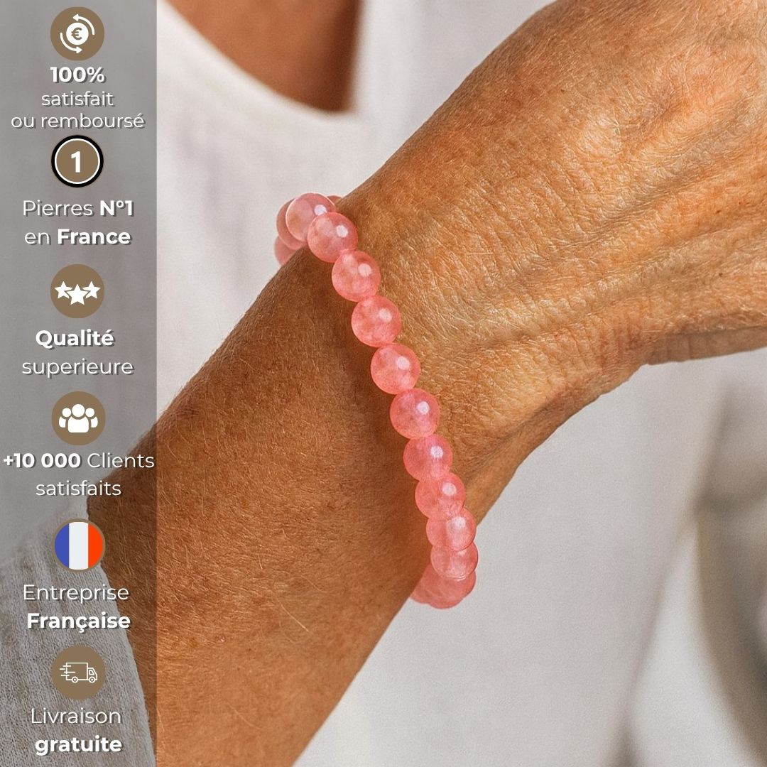 Bracelet “Harmonie dans le couple” – Cristal de pastèque
