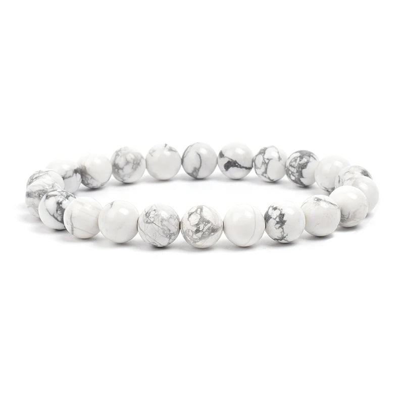 Bracelet “Sommeil apaisé” – Howlite blanche