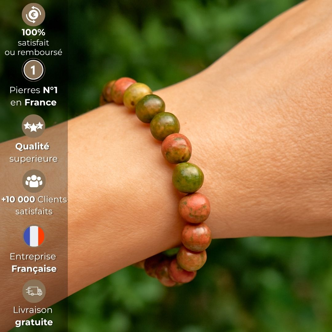 Bracelet “Traumatisme d’enfance” – Unakite