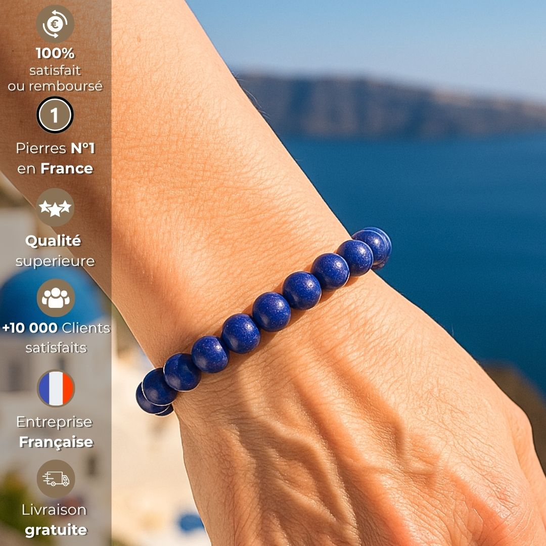Bracelet “Exprimer ce qu’on ressent” – Lapis lazuli