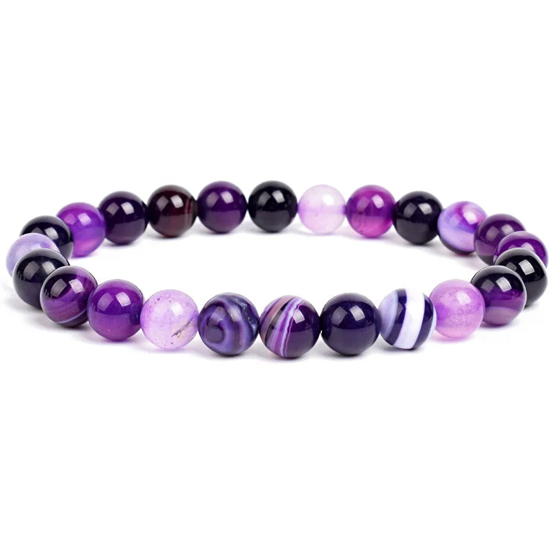 Bracelet “Maîtrise la colère” – Veines d’agate