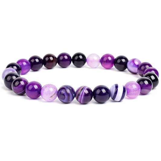 Bracelet “Maîtrise la colère” – Veines d’agate