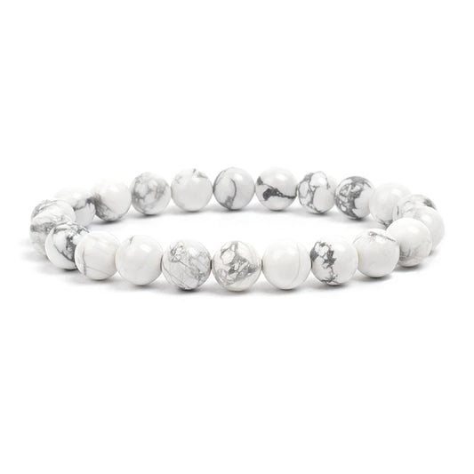 Bracelet “Sommeil apaisé” – Howlite blanche