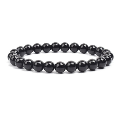 Bracelet “Nervosité excessive” – Onyx noir
