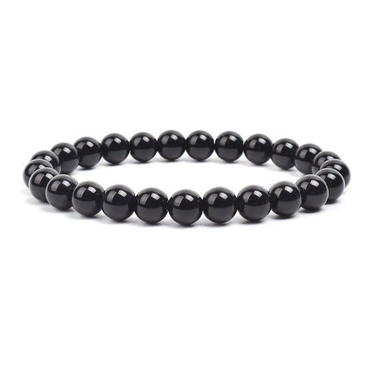Bracelet “Nervosité excessive” – Onyx noir